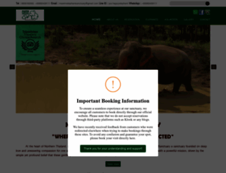 maerimelephantsanctuary.com screenshot