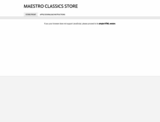 maestroclassicsdirect.weebly.com screenshot