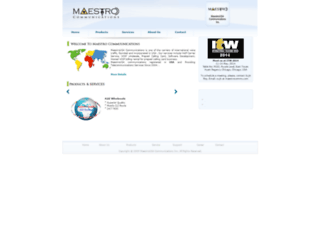 maestrocomms.com screenshot