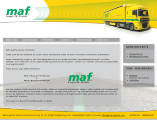 maf-logistik.com screenshot
