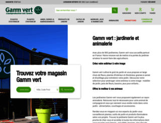 magasin.gammvert.fr screenshot