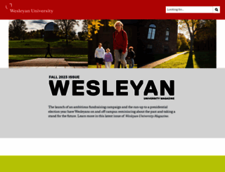 magazine.wesleyan.edu screenshot