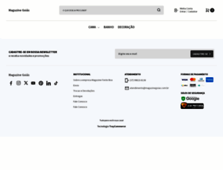 magazinegoias.com.br screenshot