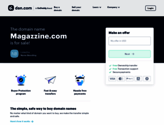 magazzine.com screenshot