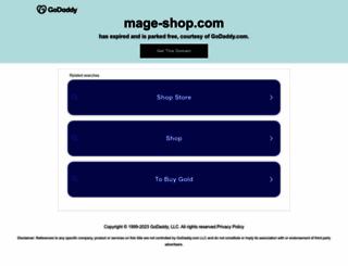 mage-shop.com screenshot