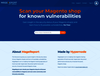 magereport.com screenshot