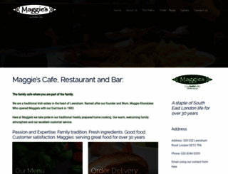 maggiesrestaurant.co.uk screenshot