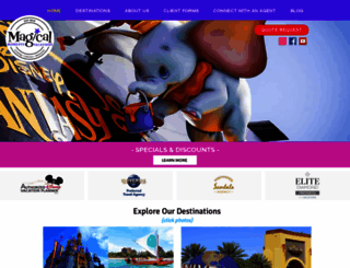 magicalmomentsvacations.com screenshot