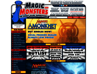magicandmonsters.com screenshot