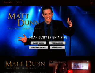 magicianmattdunn.com screenshot
