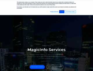 magicinfoservices.com screenshot