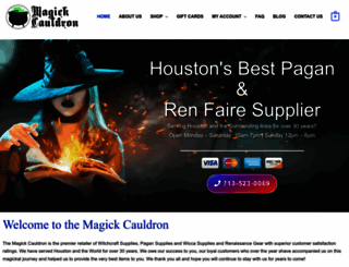 magickcauldron.com screenshot
