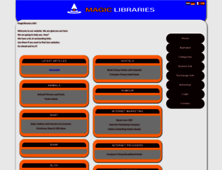 magiclibraries.info screenshot