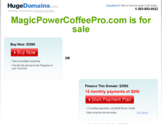 magicpowercoffeepro.com screenshot