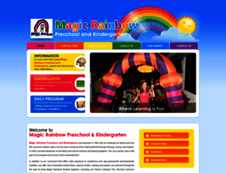 magicrainbowpreschool.com screenshot