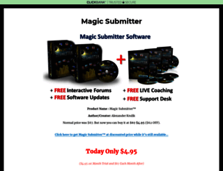 magicssubmitter.com screenshot