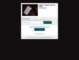 magkey-smart-key-holder.backerkit.com screenshot