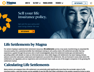 magnalifesettlements.com screenshot