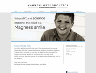 magnessorthodontics.com screenshot