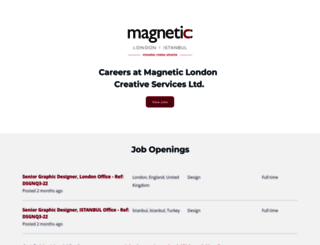 magnetic-london-creative-services-ltd.workable.com screenshot