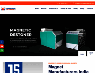 magneticequipments.co.in screenshot