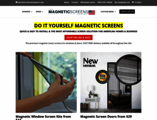 magneticinsectscreens.net screenshot