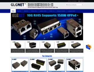 magneticrj45connector.com screenshot