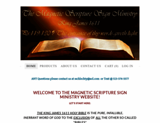 magneticscripturesigns.com screenshot