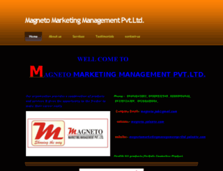 magnetomarketingmanagementpvtltd.yolasite.com screenshot