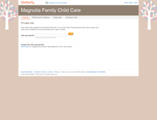 magnoliafamilychildcare.shutterfly.com screenshot