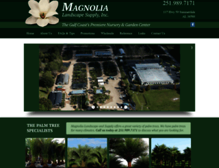 magnolialandscapesupply.com screenshot
