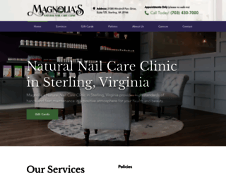 magnoliasnails.com screenshot