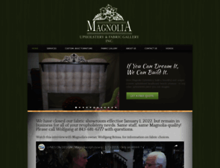 magnoliaupholsterygallery.com screenshot