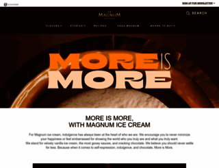 magnumicecream.com screenshot