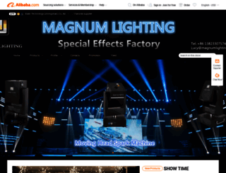 magnumlighting.en.alibaba.com screenshot