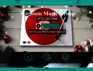 magnummusicgroup.com screenshot