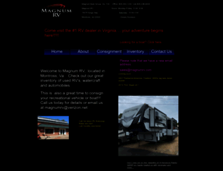 magnumrvmarine.com screenshot
