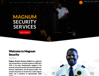 magnumsecurityzambia.com screenshot