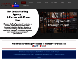 magnumstaffing.com screenshot