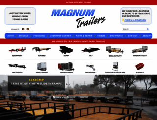 magnumtrailers.com screenshot
