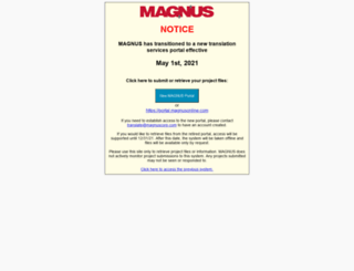 magnusonline.com screenshot