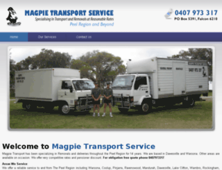 magpietransport.com.au screenshot