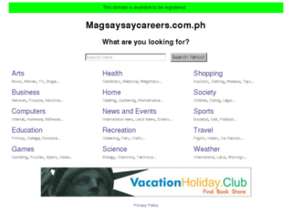 magsaysaycareers.com.ph screenshot