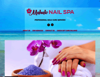 mahalonailsspa.com screenshot