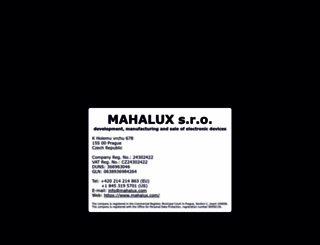 mahalux.com screenshot