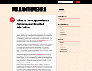 mahanthmehra.wordpress.com screenshot