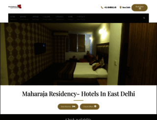 maharajaresidency.com screenshot