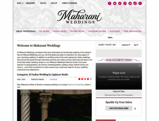 maharaniweddings.com screenshot