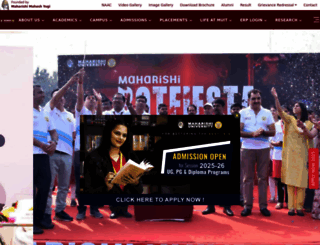 maharishiuniversity.ac.in screenshot