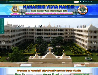 maharishividyamandir.com screenshot